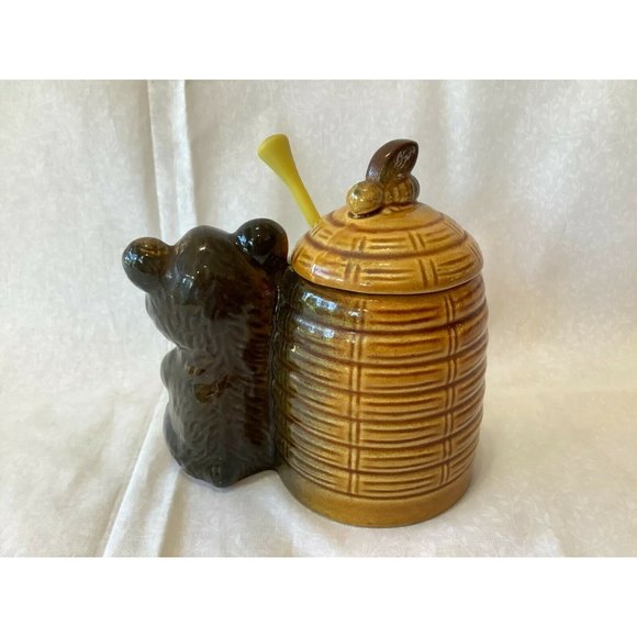 Beehive Vintage Bear Honey Pot - Picture 2 of 6